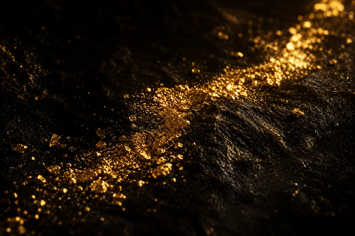 Gold in its raw, unrefined state.